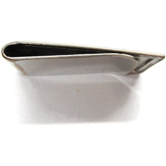 Classic Plain Silver Tone Metal Wear Money Clip Stainless Wallet CC Cash Holder - Picture 6 of 7